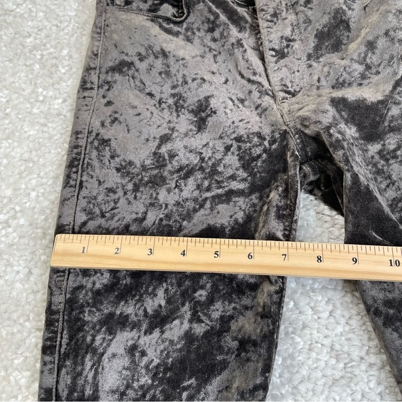 PAIGE Hoxton Ultra Skinny Velvet Jeans, size 25, gray, event work to play party - Picture 12 of 14